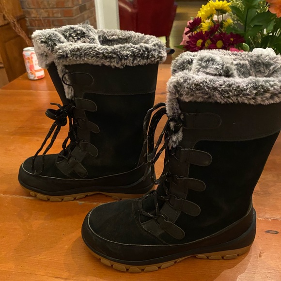 Black Winter Boots - Picture 3 of 6